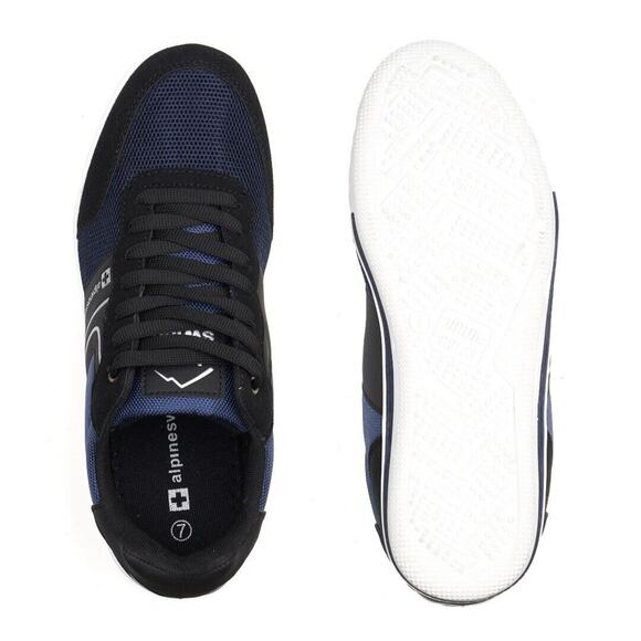 Alpine Swiss Liam Men's Size 11 Fashion Sneakers Suede‎ Trim Low Top Lace Up New - Picture 3 of 6